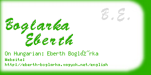 boglarka eberth business card